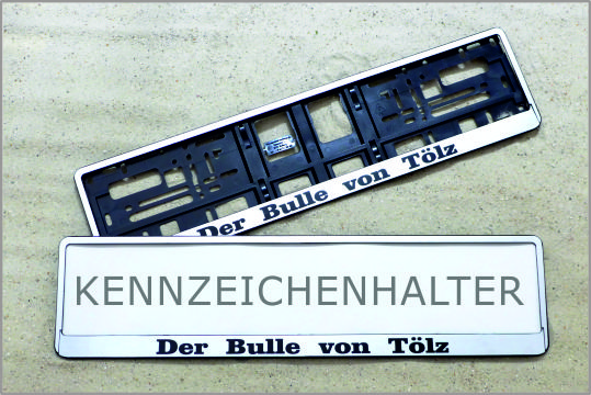 Online-Shop: KENNZEICHENHALTER - Bulle von Tölz